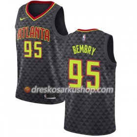 Muški NBA Dres Atlanta Hawks DeAndre Bembry 95 Nike 2017-18 Crna Swingman